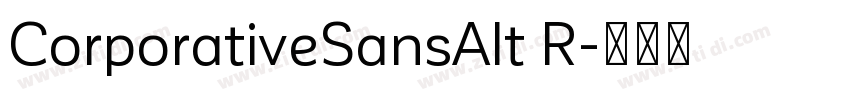 CorporativeSansAlt R字体转换
